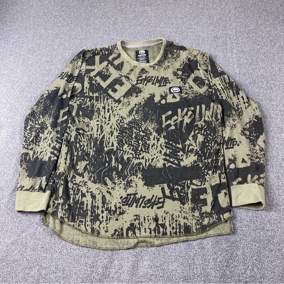 Ecko Unlimited Camouflage Long Sleeve Men’s Size Medium - Picture 1 of 10